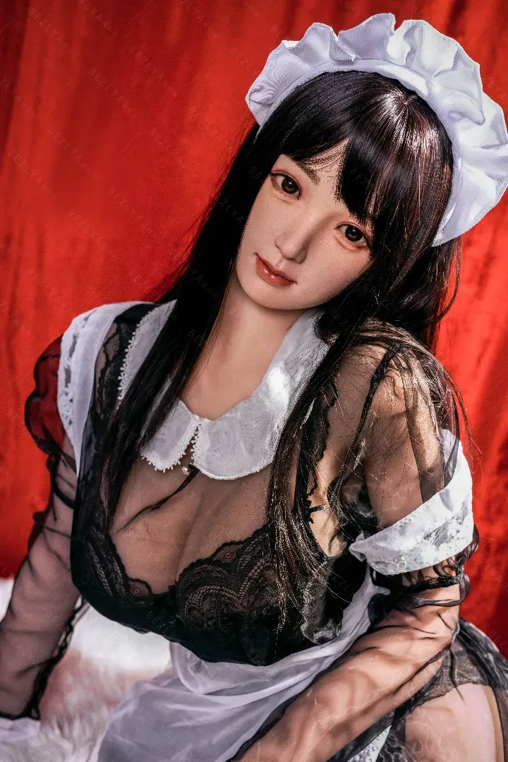 155cm (5ft1) G-Cup Realistic Silicone Head + TPE Body Hybrid Sex Doll Diedou, Head Diedou